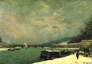 Paul Gauguin The Seine at the Pont d'Iena oil painting artist